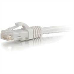 1' Cat5E Snagless Cable Wht